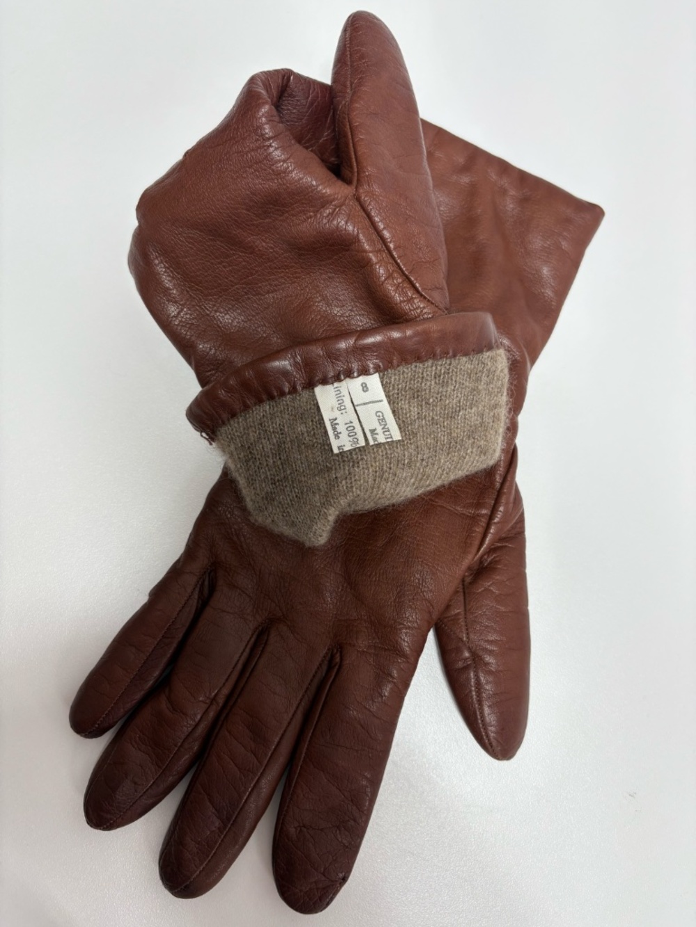 Cashmere- Lined Leather Gloves For Women - Size 8‎ - New in Bag. - Picture 4 of 10